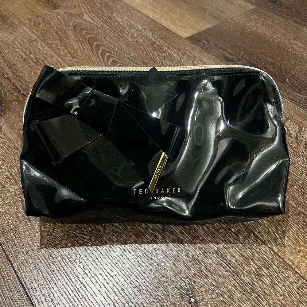 Ted Baker Glossy Black makeup Cosmetic Pouch